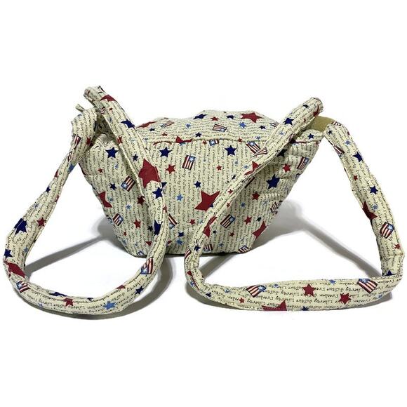 All Cloth Handbag Tote Liberty Freedom and Justice With Zip Up Inner Compartment - Picture 2 of 9